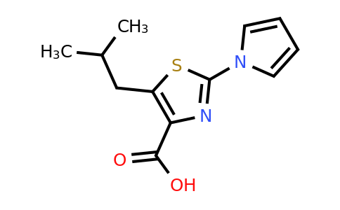 CAS 1322605-06-0 | 5-Isobutyl-2-(1H-pyrrol-1-yl)thiazole-4-carboxylic acid