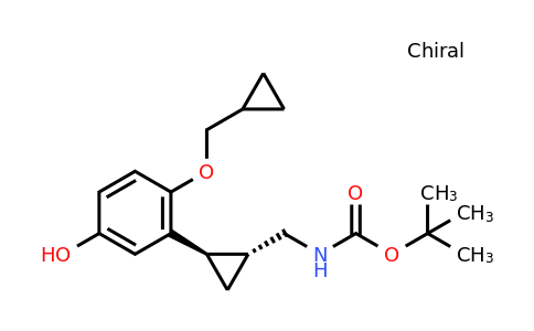 CAS 1322700-01-5 | tert-Butyl (((1R,2R)-rel-2-(2-(cyclopropylmethoxy)-5-hydroxyphenyl)cyclopropyl)methyl)carbamate