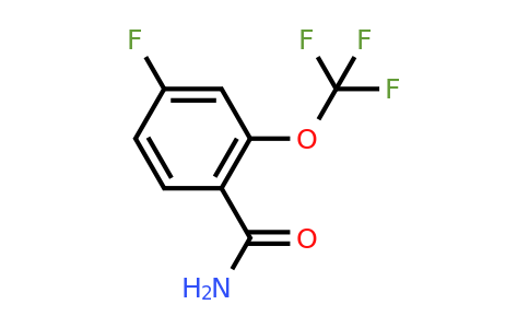 CAS 1323966-41-1 | 4-Fluoro-2-(trifluoromethoxy)benzamide