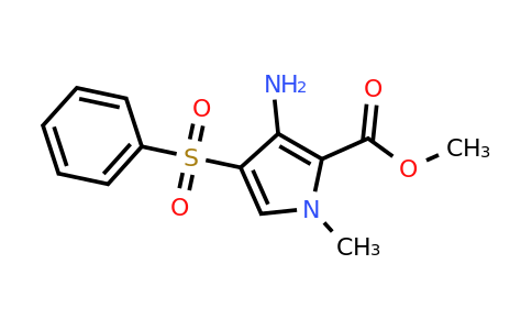 CAS 1325305-12-1 | Methyl 3-amino-1-methyl-4-(phenylsulfonyl)-1H-pyrrole-2-carboxylate