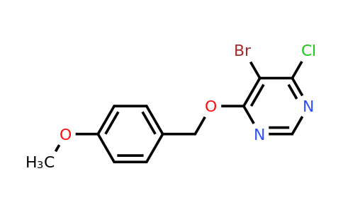 CAS 1325694-78-7 | 5-Bromo-4-chloro-6-((4-methoxybenzyl)oxy)pyrimidine