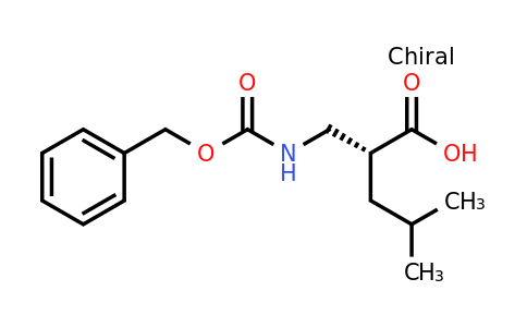 CAS 132606-01-0 | (R)-2-((((Benzyloxy)carbonyl)amino)methyl)-4-methylpentanoic acid