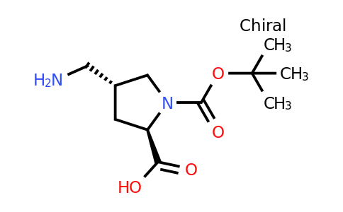 CAS 132622-81-2 | (2R,4R)-4-(aminomethyl)-1-[(tert-butoxy)carbonyl]pyrrolidine-2-carboxylic acid