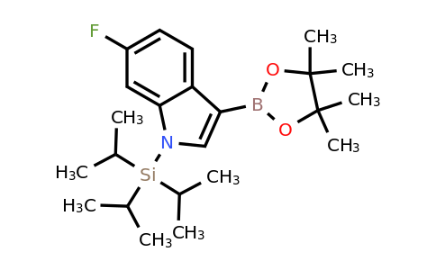 CAS 1326715-95-0 | 6-Fluoro-3-(4,4,5,5-tetramethyl-1,3,2-dioxaborolan-2-YL)-1-(triisopropylsilyl)-indole