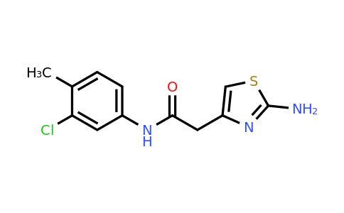 CAS 1327839-73-5 | 2-(2-Aminothiazol-4-yl)-N-(3-chloro-4-methylphenyl)acetamide