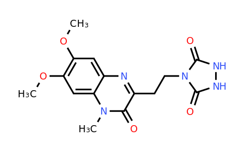CAS 132788-54-6 | 4-[2-(6,7-Dimethoxy-4-methyl-3-oxo-3,4-dihydro-quinoxalin-2-yl)-ethyl]-[1,2,4]triazolidine-3,5-dion