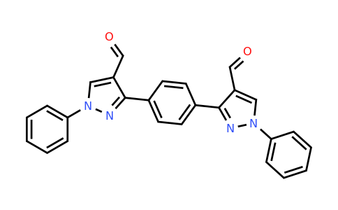 CAS 132841-21-5 | 3-[4-(4-Formyl-1-phenyl-1H-pyrazol-3-yl)phenyl]-1-phenyl-1H-pyrazole-4-carbaldehyde