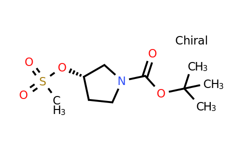 CAS 132945-75-6 | (S)-tert-Butyl 3-((methylsulfonyl)oxy)pyrrolidine-1-carboxylate