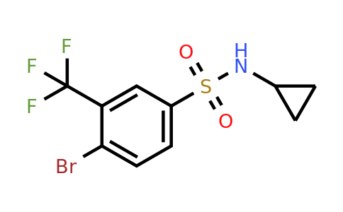 CAS 1330750-34-9 | 4-Bromo-N-cyclopropyl-3-(trifluoromethyl)benzenesulfonamide