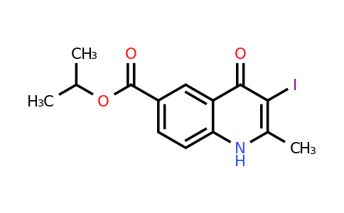 CAS 1330752-06-1 | Isopropyl 3-iodo-2-methyl-4-oxo-1,4-dihydroquinoline-6-carboxylate