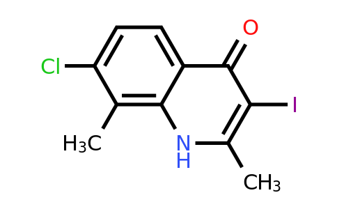CAS 1330754-14-7 | 7-Chloro-3-iodo-2,8-dimethylquinolin-4(1H)-one