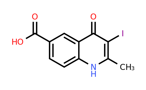CAS 1330754-28-3 | 3-Iodo-2-methyl-4-oxo-1,4-dihydroquinoline-6-carboxylic acid