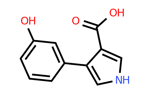CAS 1330755-09-3 | 4-(3-Hydroxyphenyl)-1H-pyrrole-3-carboxylic acid