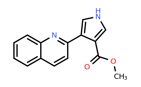 Methyl 4-(quinolin-2-yl)-1H-pyrrole-3-carboxylate