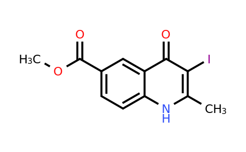 CAS 1330755-65-1 | Methyl 3-iodo-2-methyl-4-oxo-1,4-dihydroquinoline-6-carboxylate