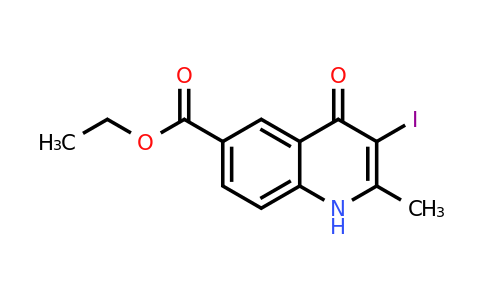 CAS 1330755-92-4 | Ethyl 3-iodo-2-methyl-4-oxo-1,4-dihydroquinoline-6-carboxylate