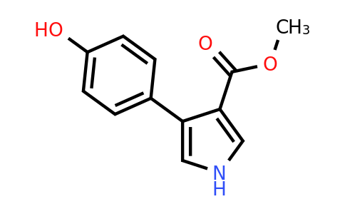CAS 1330756-00-7 | Methyl 4-(4-hydroxyphenyl)-1H-pyrrole-3-carboxylate