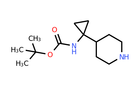 CAS 1330766-47-6 | tert-butyl N-[1-(4-piperidyl)cyclopropyl]carbamate