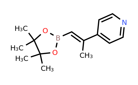 CAS 1331936-58-3 | 4-[(E)-1-methyl-2-(4,4,5,5-tetramethyl-1,3,2-dioxaborolan-2-yl)vinyl]pyridine
