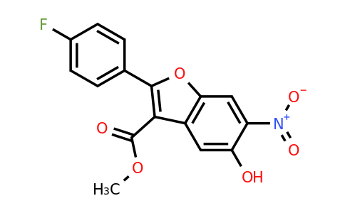 CAS 1331942-95-0 | methyl 2-(4-fluorophenyl)-5-hydroxy-6-nitro-1-benzofuran-3-carboxylate
