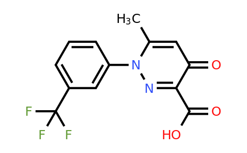 CAS 133221-31-5 | 6-methyl-4-oxo-1-[3-(trifluoromethyl)phenyl]-1,4-dihydropyridazine-3-carboxylic acid