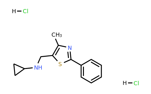 N-((4-Methyl-2-phenylthiazol-5-yl)methyl)cyclopropanamine dihydrochloride