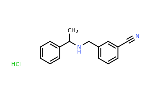 CAS 1332609-10-5 | 3-(((1-Phenylethyl)amino)methyl)benzonitrile hydrochloride