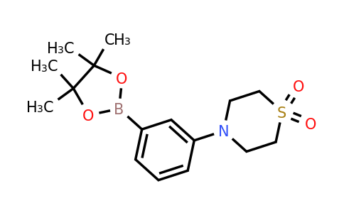 CAS 1333263-95-8 | Thiomorpholine, 4-[3-(4,4,5,5-tetramethyl-1,3,2-dioxaborolan-2-YL)phenyl]-, 1,1-dioxide