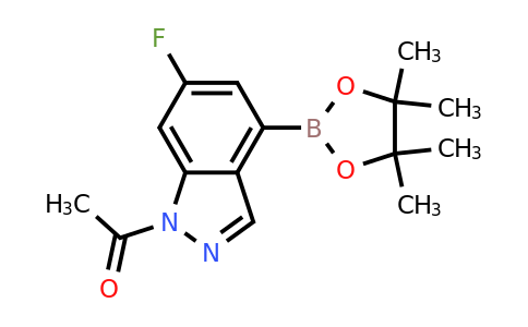 CAS 1333319-78-0 | 1-[6-fluoro-4-(4,4,5,5-tetramethyl-1,3,2-dioxaborolan-2-yl)indazol-1-yl]ethanone