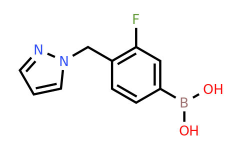 CAS 1333403-67-0 | {3-fluoro-4-[(1H-pyrazol-1-yl)methyl]phenyl}boronic acid