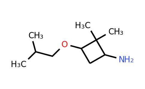 CAS 1333767-82-0 | 2,2-dimethyl-3-(2-methylpropoxy)cyclobutan-1-amine