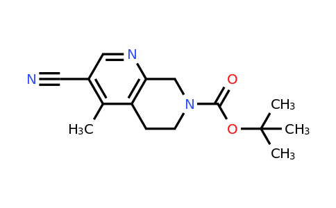 CAS 1333996-57-8 | tert-butyl 3-cyano-4-methyl-5,8-dihydro-1,7-naphthyridine-7(6H)-carboxylate