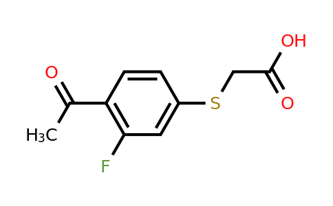 CAS 1334146-83-6 | 2-[(4-Acetyl-3-fluorophenyl)sulfanyl]acetic acid