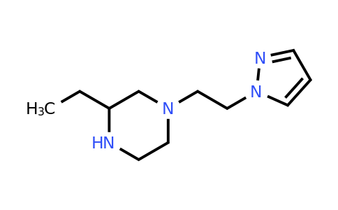 CAS 1334146-93-8 | 3-Ethyl-1-[2-(1H-pyrazol-1-yl)ethyl]piperazine