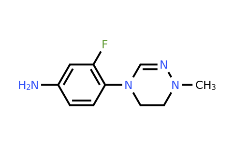 CAS 1334167-69-9 | 3-fluoro-4-(1-methyl-5,6-dihydro-1,2,4-triazin-4(1H)-yl)aniline