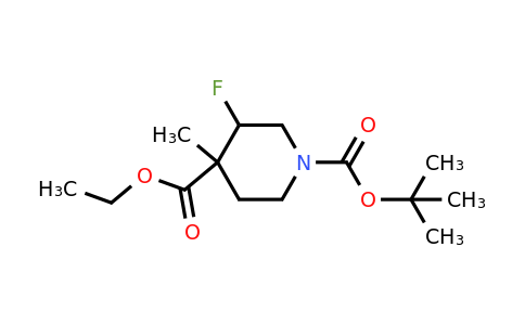 CAS 1334416-25-9 | 1-tert-Butyl 4-Ethyl 3-fluoro-4-methylpiperidine-1,4-dicarboxylate(isomer A)