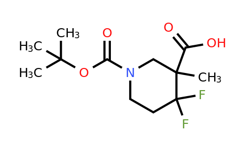 CAS 1334416-85-1 | 1-[(tert-butoxy)carbonyl]-4,4-difluoro-3-methylpiperidine-3-carboxylic acid