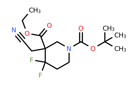 CAS 1334417-56-9 | 1-tert-Butyl 3-Ethyl 3-(cyanomethyl)-4,4-difluoropiperidine-1,3-dicarboxylate