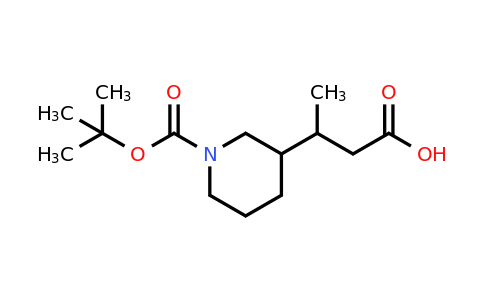 CAS 1334493-47-8 | 3-{1-[(tert-butoxy)carbonyl]piperidin-3-yl}butanoic acid