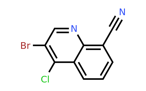 CAS 1334499-67-0 | 3-Bromo-4-chloroquinoline-8-carbonitrile