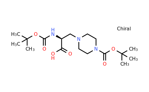CAS 1334509-91-9 | (S)-2-((tert-butoxycarbonyl)amino)-3-(4-(tert-butoxycarbonyl)piperazin-1-yl)propanoic acid