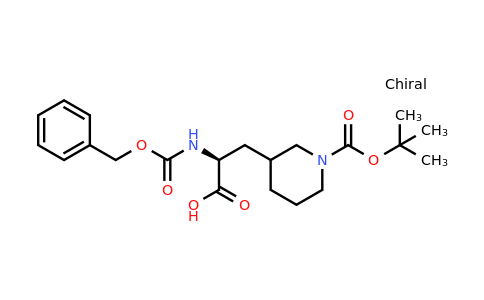CAS 1334512-39-8 | (2S)-2-(((Benzyloxy)carbonyl)amino)-3-(1-(tert-butoxycarbonyl)piperidin-3-yl)propanoic acid