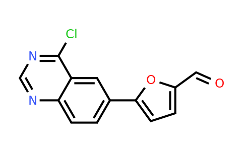 CAS 1334953-76-2 | 5-(4-chloroquinazolin-6-yl)furan-2-carbaldehyde