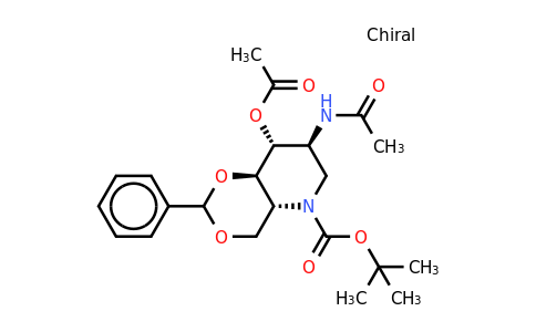 CAS 133697-31-1 | 2-Acetamido-3-O-acetyl-4,6-O-benzylidene-N-(tert-butoxycarbonyl)-1,2,5-trideoxy-1,5-imino-D-glucitol