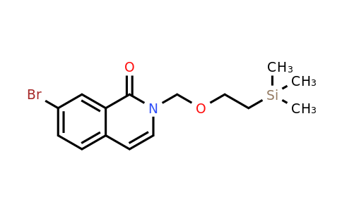 CAS 1337880-08-6 | 2-((2-(trimethylsilyl)ethoxy)methyl)-7-bromoisoquinolin-1(2H)-one