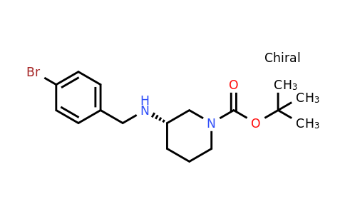 CAS 1338222-45-9 | (S)-tert-Butyl 3-((4-bromobenzyl)amino)piperidine-1-carboxylate