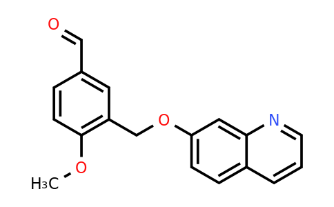 CAS 1338495-12-7 | 4-Methoxy-3-((quinolin-7-yloxy)methyl)benzaldehyde