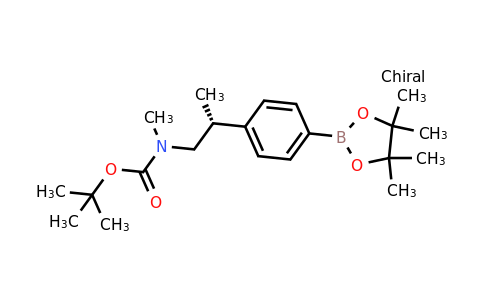 CAS 1338544-41-4 | (R)-tert-Butyl methyl(2-(4-(4,4,5,5-tetramethyl-1,3,2-dioxaborolan-2-yl)phenyl)propyl)carbamate