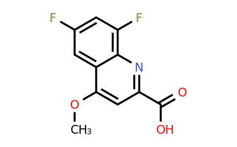 CAS 1338651-82-3 | 6,8-Difluoro-4-methoxyquinoline-2-carboxylic acid