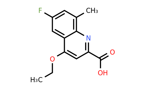 CAS 1338660-44-8 | 4-Ethoxy-6-fluoro-8-methylquinoline-2-carboxylic acid